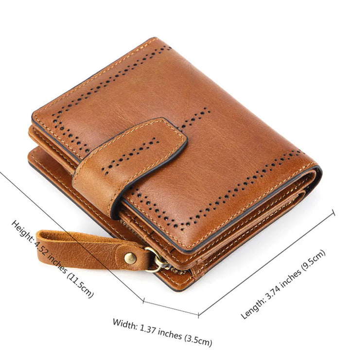 Leather Women Wallets Name Engraving Genuine Leather Female Wallets Short Classic High Quality Photo Holder Women Purse