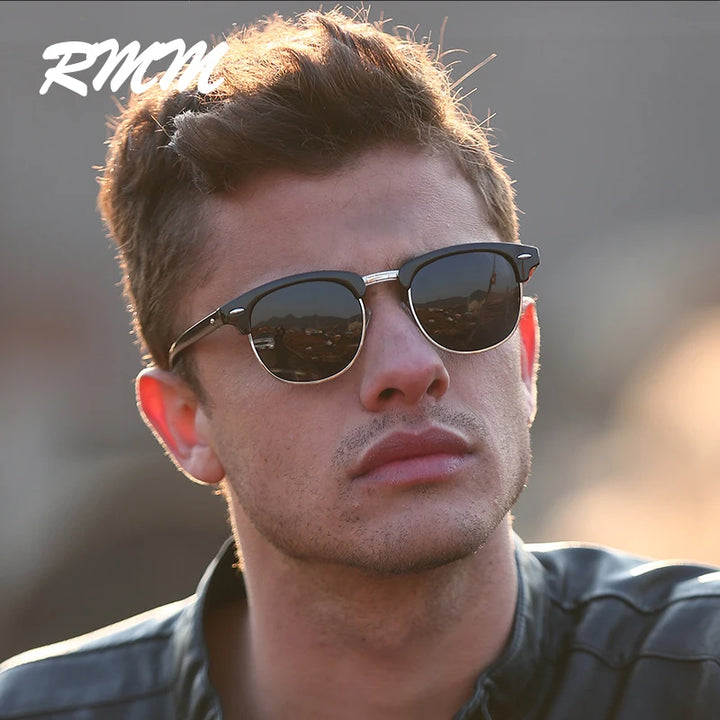 New Fashion Semi Rimless Sunglasses Men Women Brand RMM Designer Half Frame Sun Glasses Classic UV400