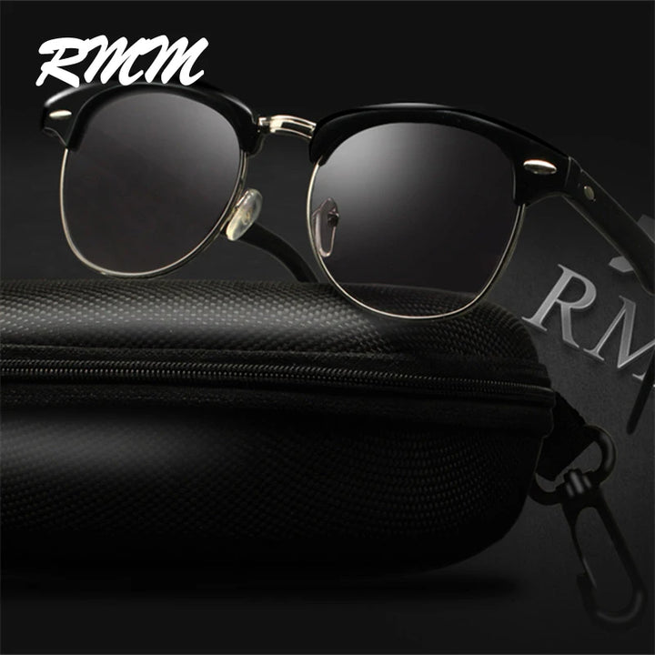 New Fashion Semi Rimless Sunglasses Men Women Brand RMM Designer Half Frame Sun Glasses Classic UV400