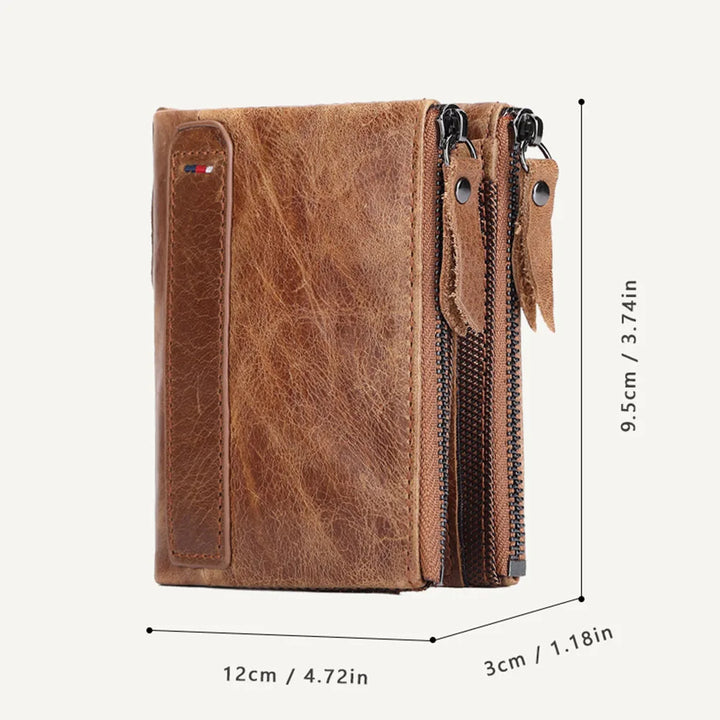 2022 Leather Men Wallets Name Customized 100% Genuine Cow Leather Short Card Holder Leather Men Purse High Quality Male Wallet