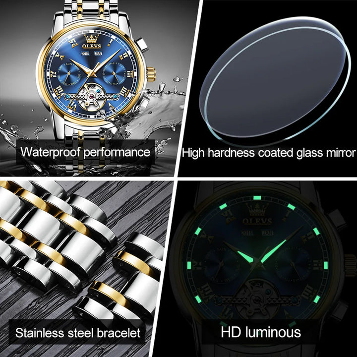 OLEVS Men's Watches Automatic Mechanical Business