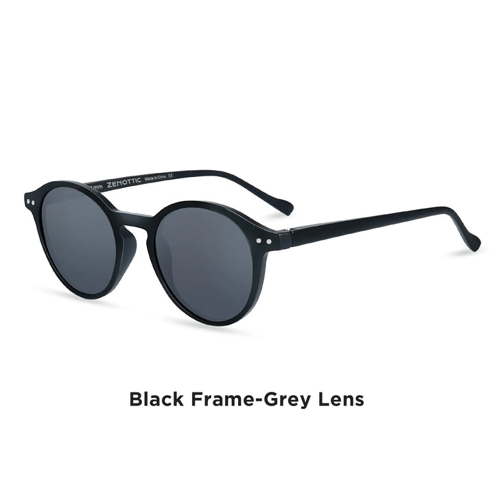 Retro Circular Polarized Sunglasses  Men Women Vintage Small