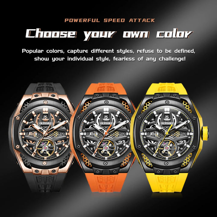 Men’s Full Skeleton Automatic Mechanical Watch