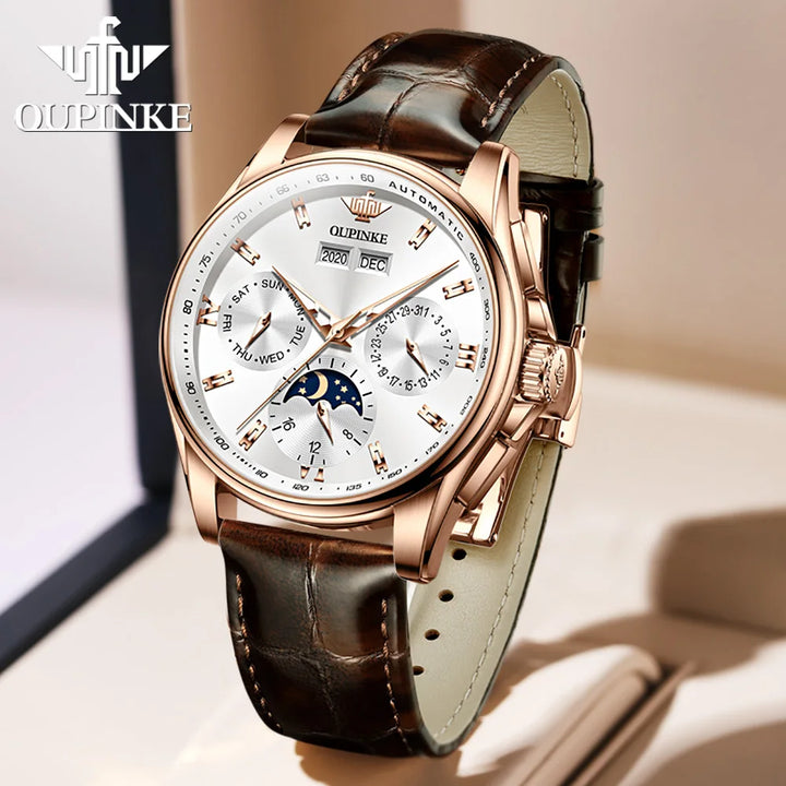 OUPINKE Automatic Mechanical Watch for Men Waterproof