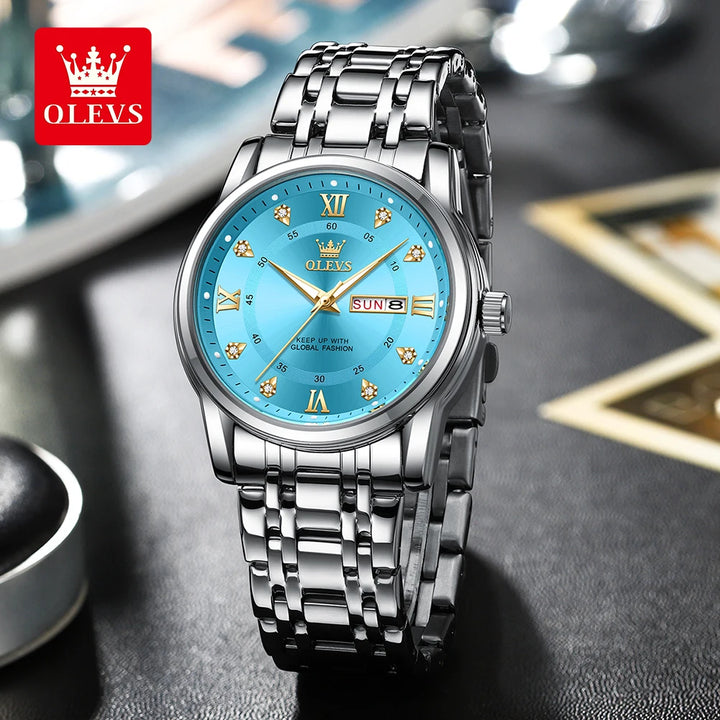 OLEVS Top Brand Quartz Watch for Men Classic Business Men's