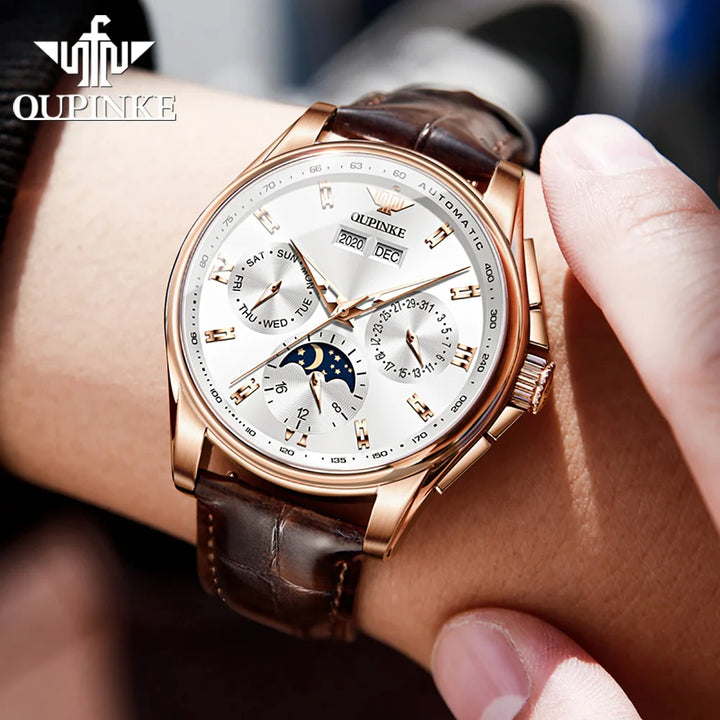 OUPINKE Automatic Mechanical Watch for Men Waterproof