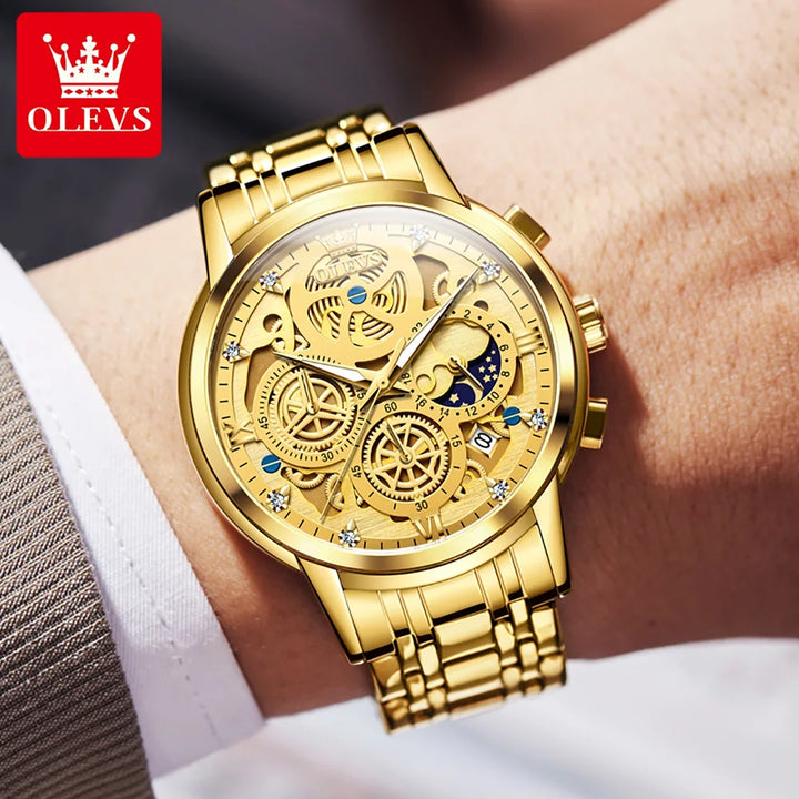 OLEVS Top Brand Men's Watches Luxury Waterproof Quartz Watch For Men