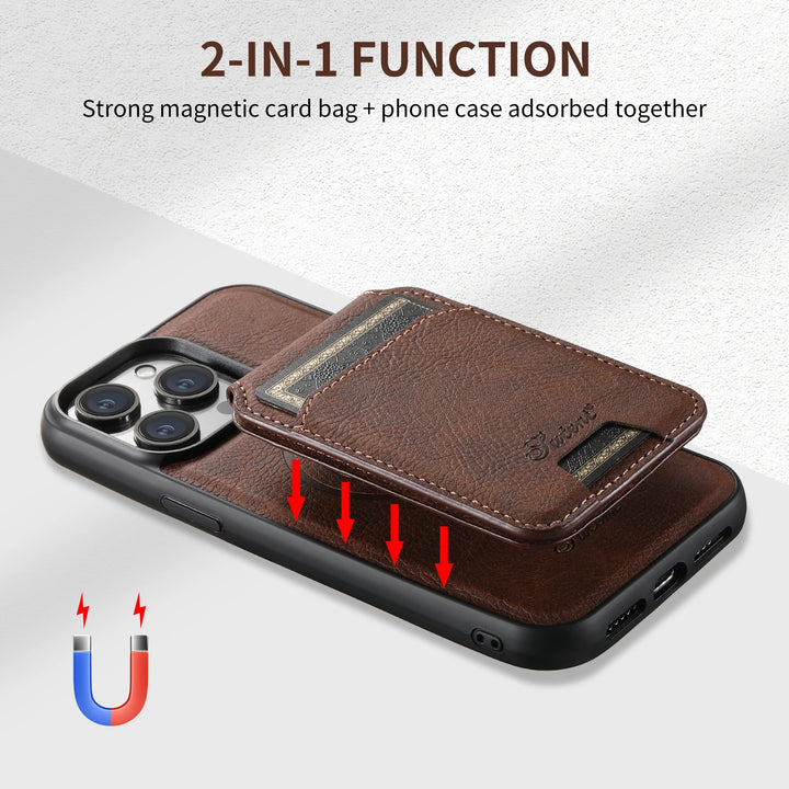 Magnetic Stand Leather Phone Case For Iphone 13 12 14 15 Pro Max 15Plus Wallet Holder Phone Cover For Samsung S22 S23 Ultra Plus