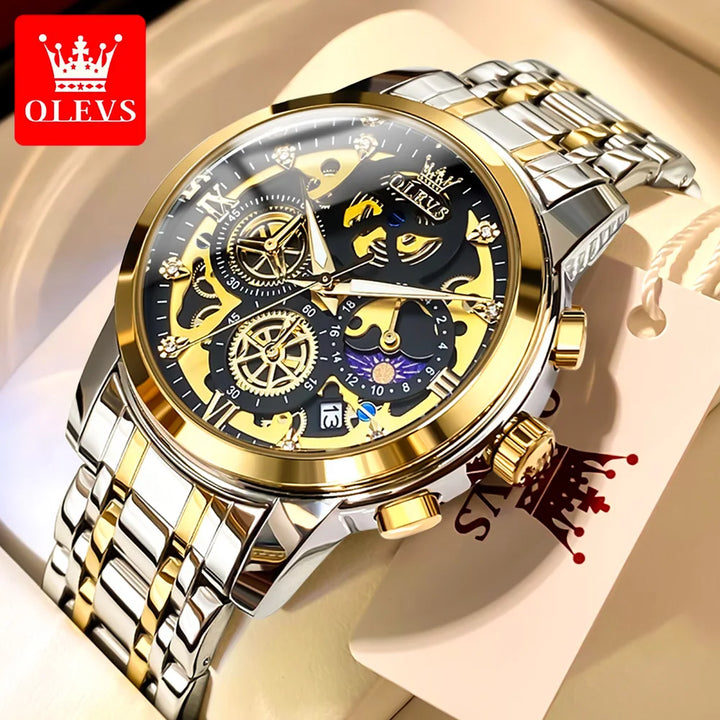 OLEVS Top Brand Men's Watches Luxury Waterproof Quartz Watch For Men