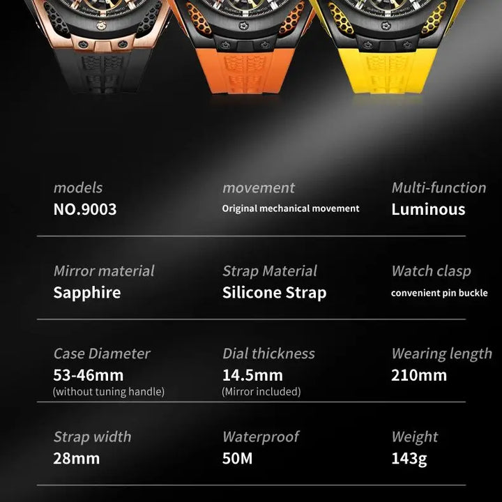 Men’s Full Skeleton Automatic Mechanical Watch