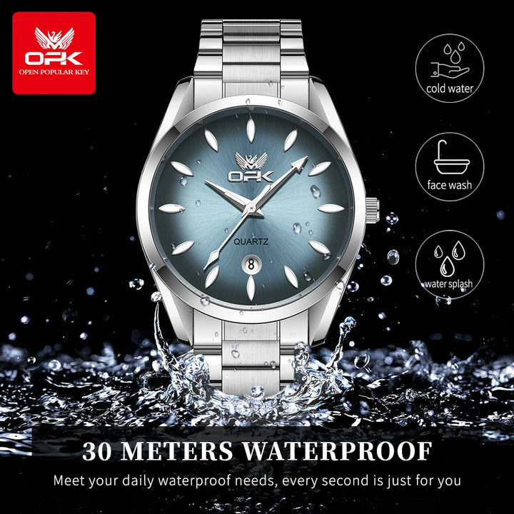 Mens Watch Original Quartz Watch Waterproof Luminous Stainleess