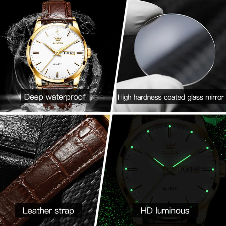 OLEVS Classic Quartz Watch for Men
