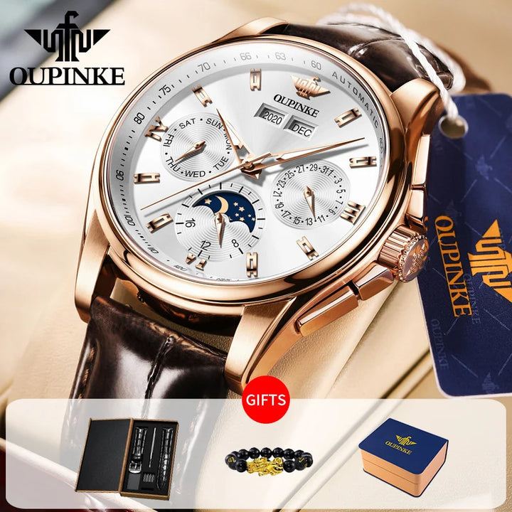 OUPINKE Automatic Mechanical Watch for Men Waterproof