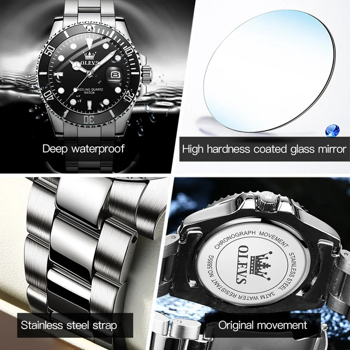 Luxury Brand Watch for Men Waterproof Original Men's Watches