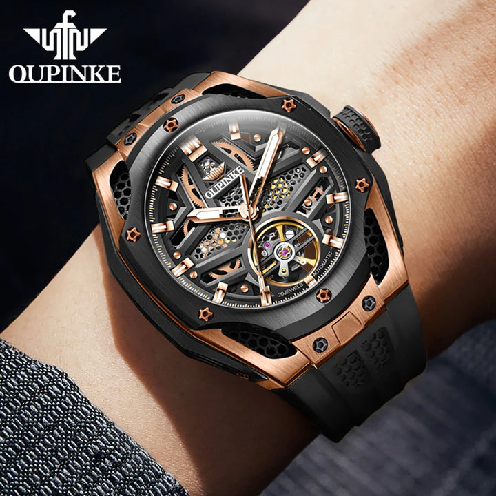 Men’s Full Skeleton Automatic Mechanical Watch