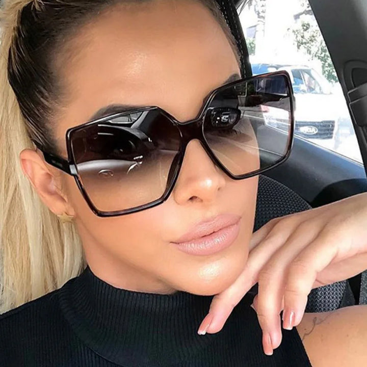 Sunglasses Gradient Plastic Brand Designer Female Sun Glasses Uv400