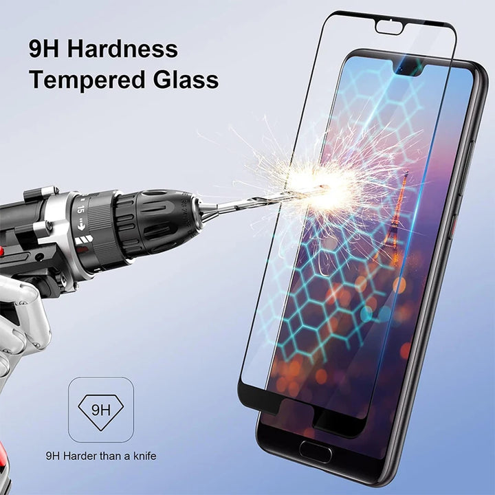 Full Cover Full Glue Tempered Glass For Huawei P20 Pro Screen Protector Glass For Huawei P20 Camera Film