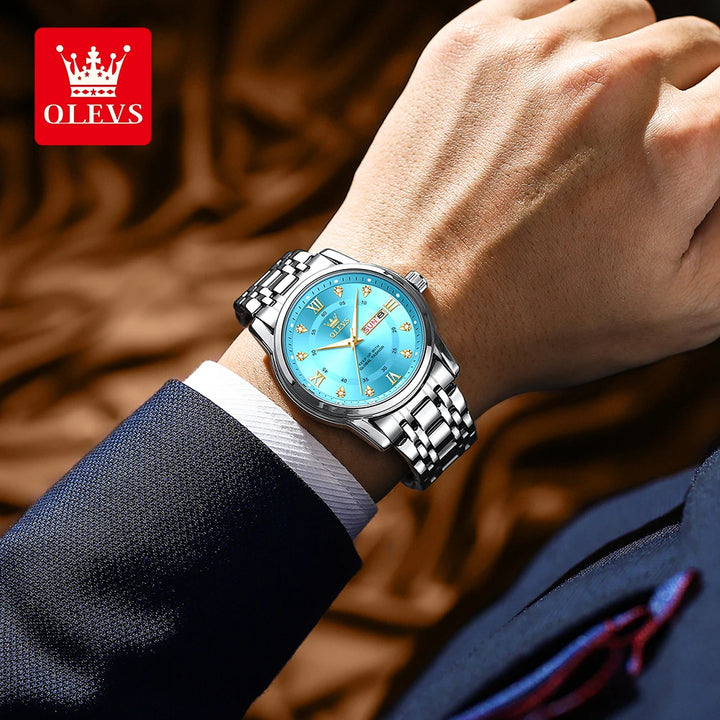 OLEVS Top Brand Quartz Watch for Men Classic Business Men's
