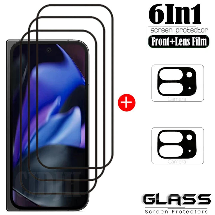 Full Cover Full Glue Tempered Glass For Google Pixel 9 Pro Fold Screen Protector Glass For Google Pixel 9 Pro Fold Camera Glass