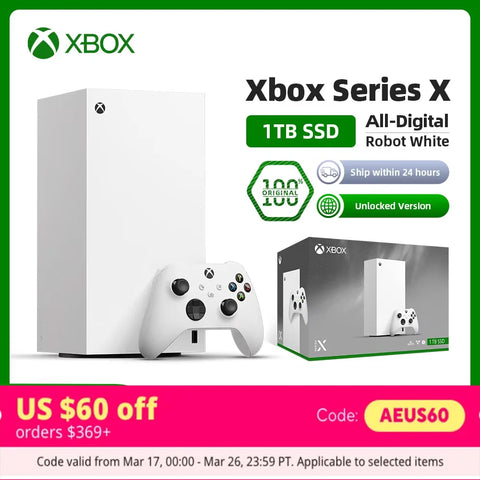 Microsoft Xbox Series X 1TB  White digital /CD version Video Game Consoles XBOX X Wireless Controller Console