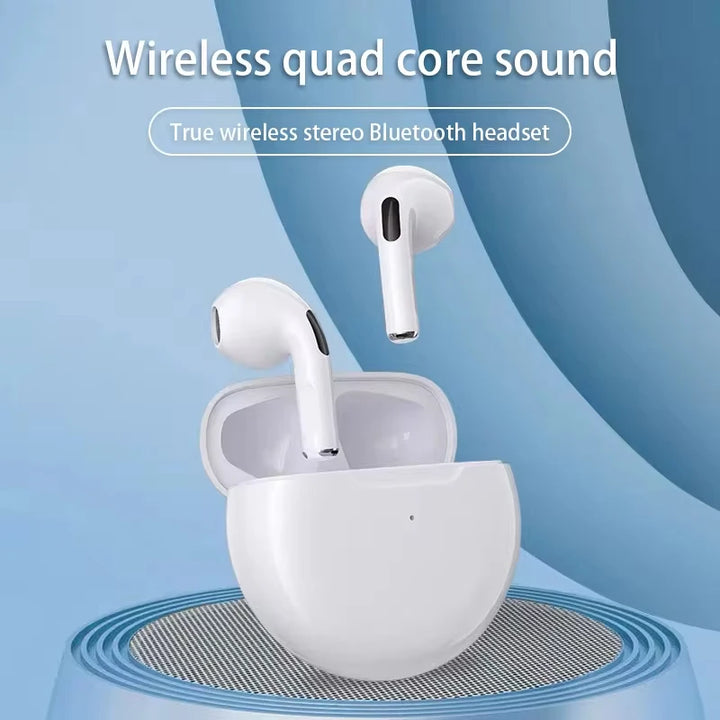 Air Pro 6 TWS Wireless Bluetooth For Apple iPhone 15 14 13 11 Pro Max Earphones Pods Earbuds Earphone Headset Android Headphone