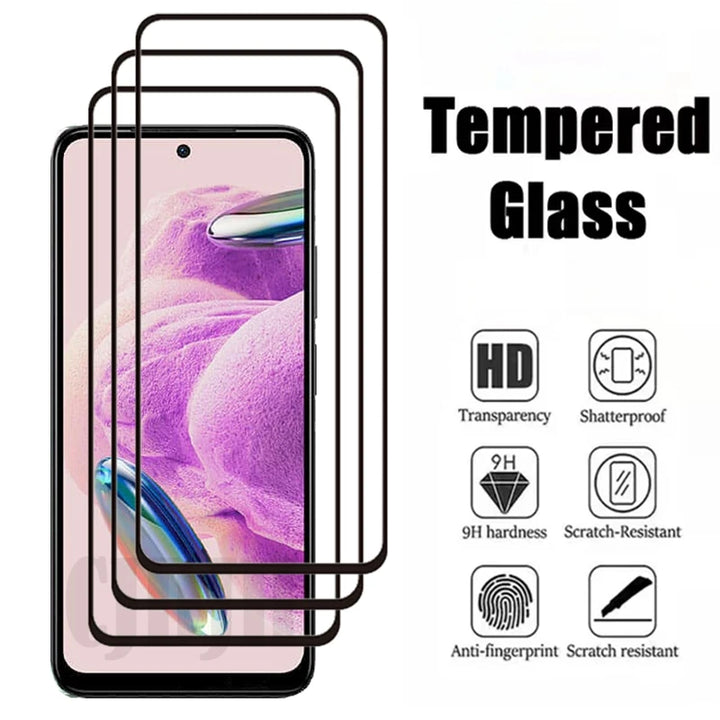 Full Glue Tempered Glass For Xiaomi Redmi Note 12s Screen Protector Glass For Redmi Note 12s Protective Glass