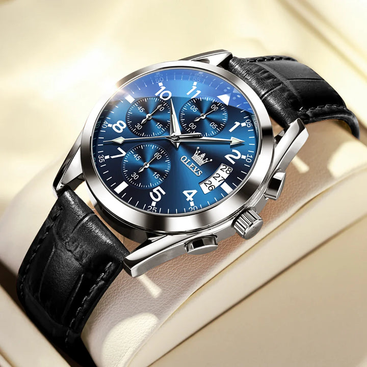 OLEVS Luxury Men's Watches Waterproof Luminous Quartz