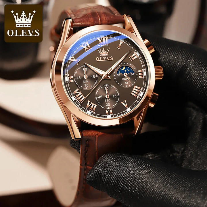 Top Brand Men's Quartz Watch Noctilucent Business Waterproof