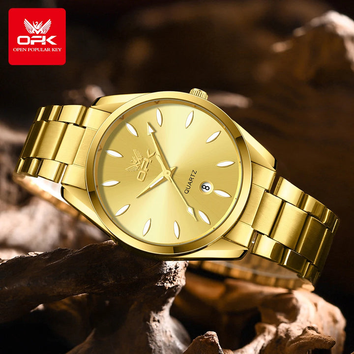 Mens Watch Original Quartz Watch Waterproof Luminous Stainleess